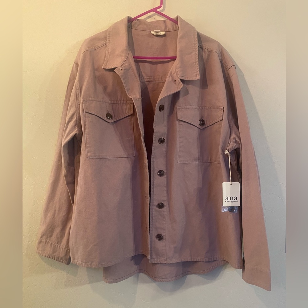 a.n.a Women's Mauve Utility Jacket